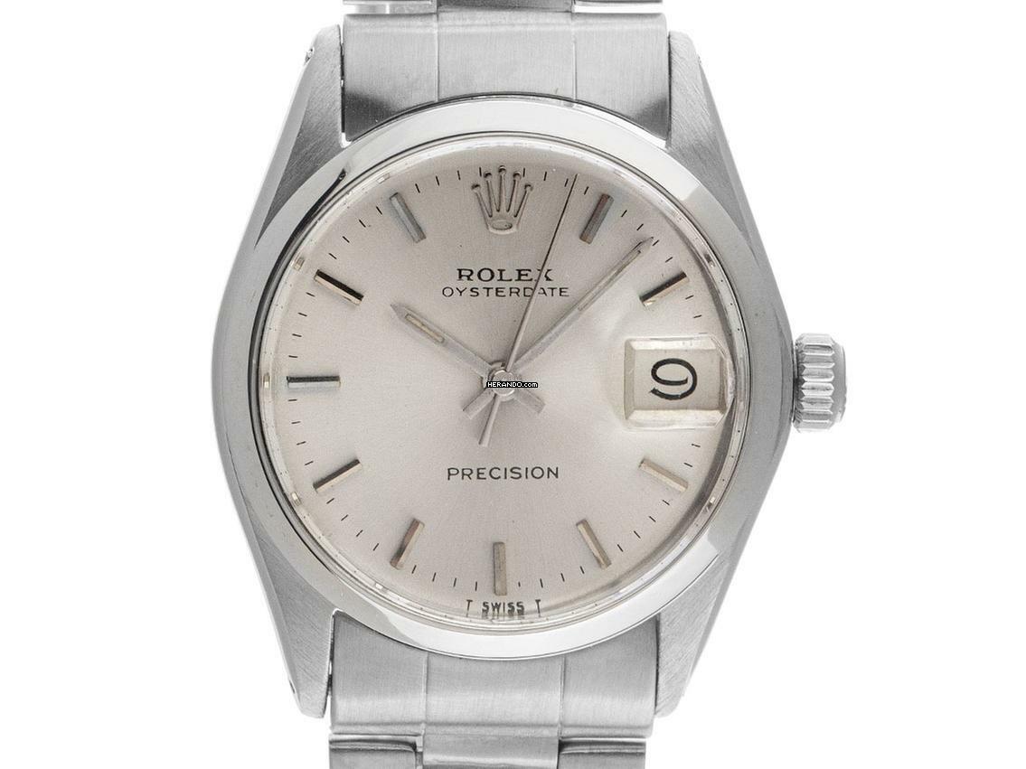  Rolex Oysterdate Precision Ref.6466 1973 Box&Beschreibung sehr gut Vintage 