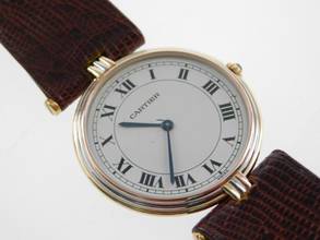 Thumbnail von Cartier Trinity 18 Karat Gelbgold Vendome Trinity Herrenuhr 30mm im Full Set Traum Zustand </h1>