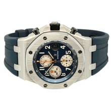Thumbnail von Audemars Piguet Royal Oak Offshore Chronograph Navy Full Service & Card AP </h1>