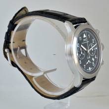 Thumbnail von IWC Fliegeruhr Chronograph Pilot IW3740 chronograph date black dial Full Set quartz 1988’s </h1>