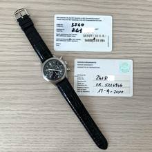 Thumbnail von IWC Fliegeruhr Chronograph Pilot IW3740 chronograph date black dial Full Set quartz 1988’s </h1>