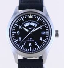 Thumbnail von IWC Fliegeruhr Spitfire UTC TZC Black Dial Tritium Spitfire Lederband GMT </h1>