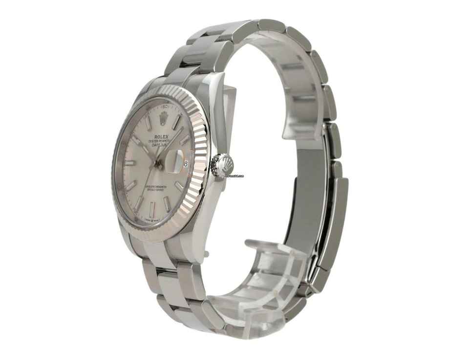  Rolex Datejust 41 Edelstahl Weißgold 126334 Silber </h1> 