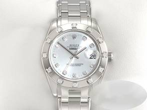 Thumbnail von Rolex Lady-Datejust Pearlmaster 34 81319 Weissgold 750 Diamanten Automatik Lady 18kt White Gold Oyster Chronometer </h1>