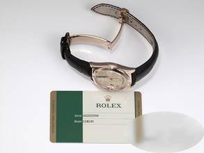 Thumbnail von Rolex Day-Date 36 36mm 118135 2018 Rosegold 750 Diamanten Lederband Automatik 18kt Rose Gold Chronometer Oyster </h1>