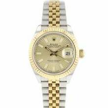 Thumbnail von Rolex Lady-Datejust 28 Jubilee Fluted Steel Gold Champagne Dial </h1>
