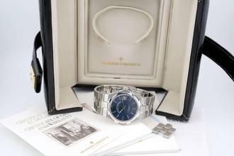 Thumbnail von Vacheron Constantin Overseas 37mm - Blue Dial - With Box And Papers - 24 Months Warranty - 42040/423A