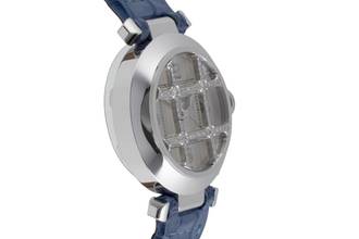 Thumbnail von Cartier Pasha 18K Weissgold Diamanten Automatik Damenuhr Ref. WJ101456 Papiere