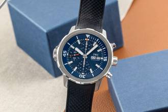Thumbnail von IWC Aquatimer Chronograph Cousteau Chronograph Stahl Automatik Herrenuhr Ref. IW376805 B&P
