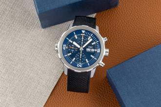 Thumbnail von IWC Aquatimer Chronograph Cousteau Chronograph Stahl Automatik Herrenuhr Ref. IW376805 B&P
