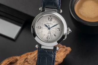 Thumbnail von Cartier Pasha 41 Automatik Datum Stahl Herrenuhr Ref. WSPA0010 Klassiker