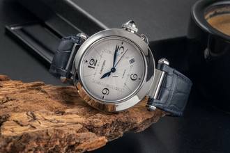 Thumbnail von Cartier Pasha 41 Automatik Datum Stahl Herrenuhr Ref. WSPA0010 Klassiker