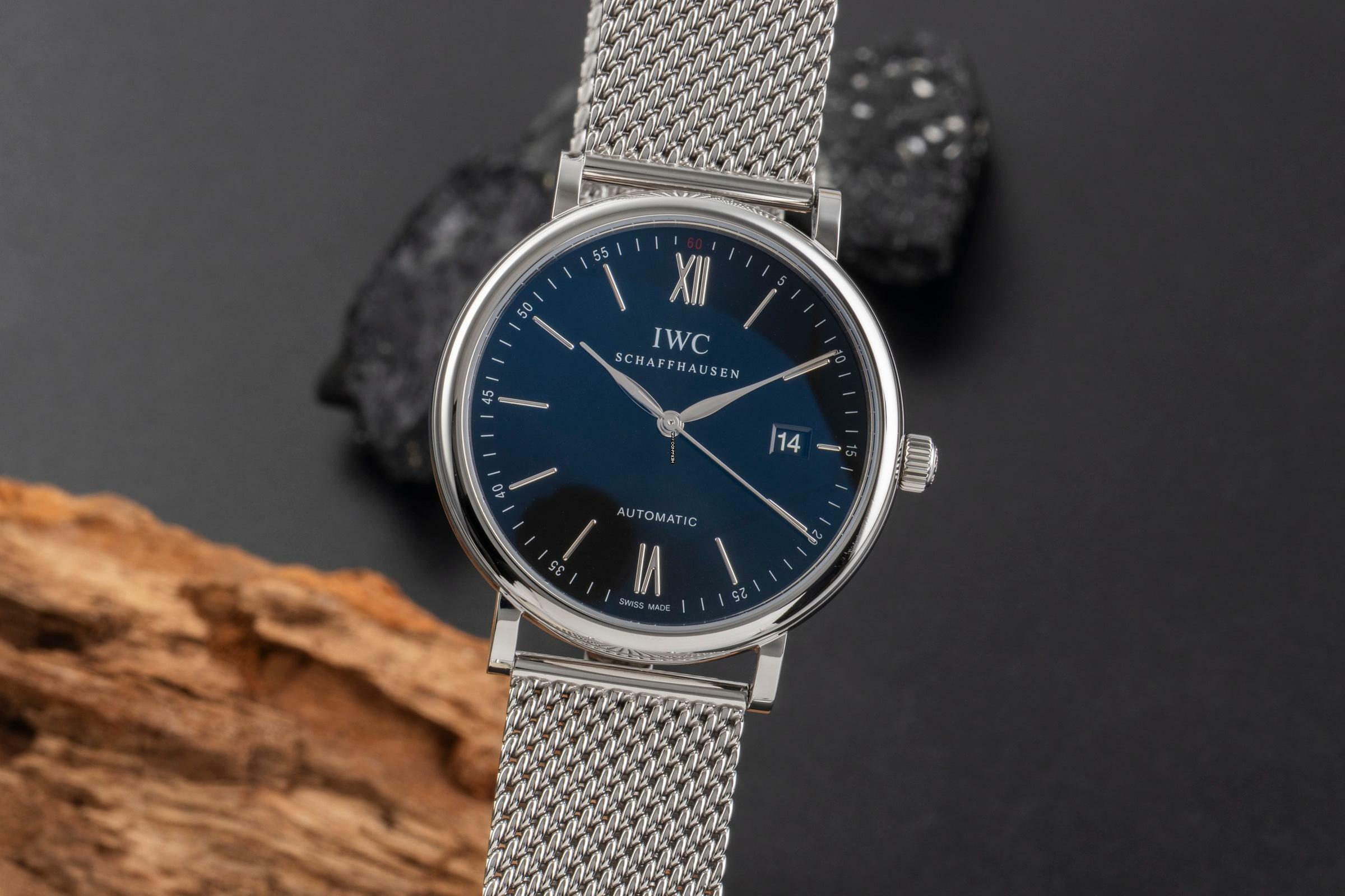  IWC Portofino Automatic Schaffhausen Portofino Automatik Stahl Herrenuhr Ref IW356506  