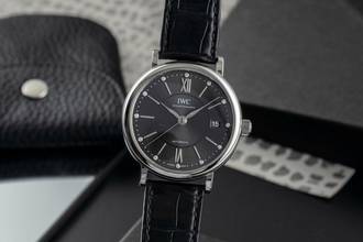 Thumbnail von IWC Portofino Automatic 37 Diamonds Stahl Automatik Medium Ref. IW458102