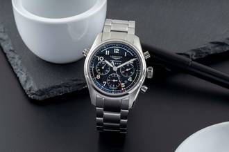 Thumbnail von Longines Spirit Chronograph Stahl Automatik Herrenuhr L3.820.4.53.6 B&P 2021