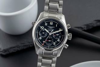 Thumbnail von Longines Spirit Chronograph Stahl Automatik Herrenuhr L3.820.4.53.6 B&P 2021