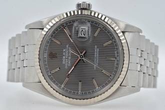Thumbnail von Rolex Datejust 36 Oyster Perpetual Datejust 16014 Tapestry Grey Dial