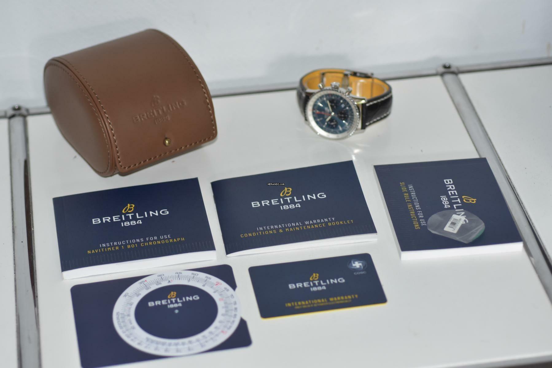 Thumbnail von Breitling Navitimer 1 B01 Chronograph 43mm AB0121211C1P3 Deployant </h1>