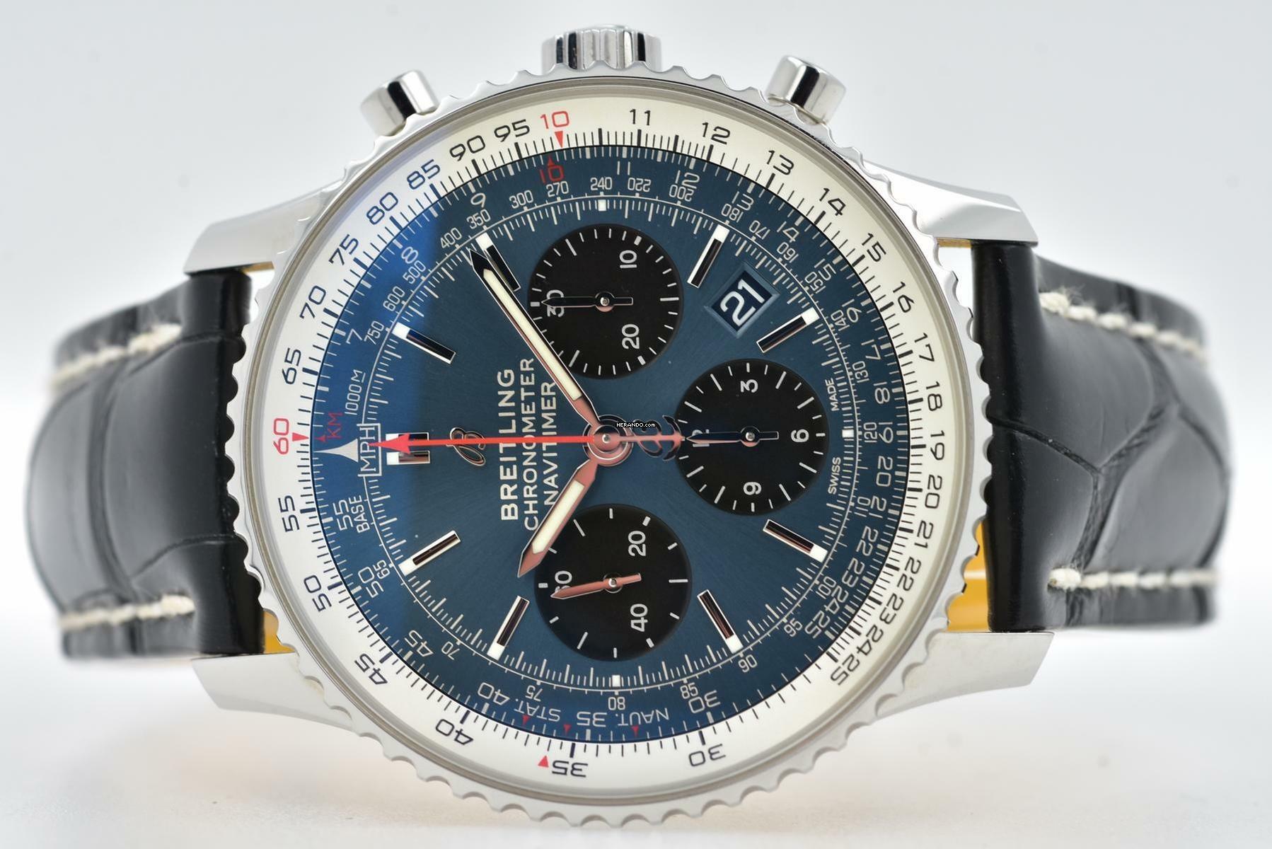 Thumbnail von Breitling Navitimer 1 B01 Chronograph 43mm AB0121211C1P3 Deployant </h1>