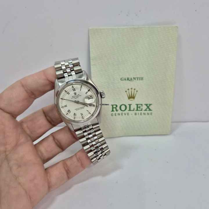  Rolex Oyster Perpetual Date Jubilee Vintage 34mm Automático Completo 