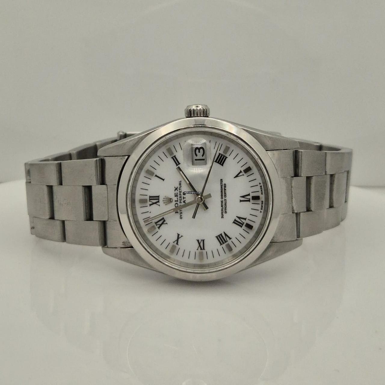 Thumbnail von Rolex Oyster Perpetual Date 34mm Automático Completo