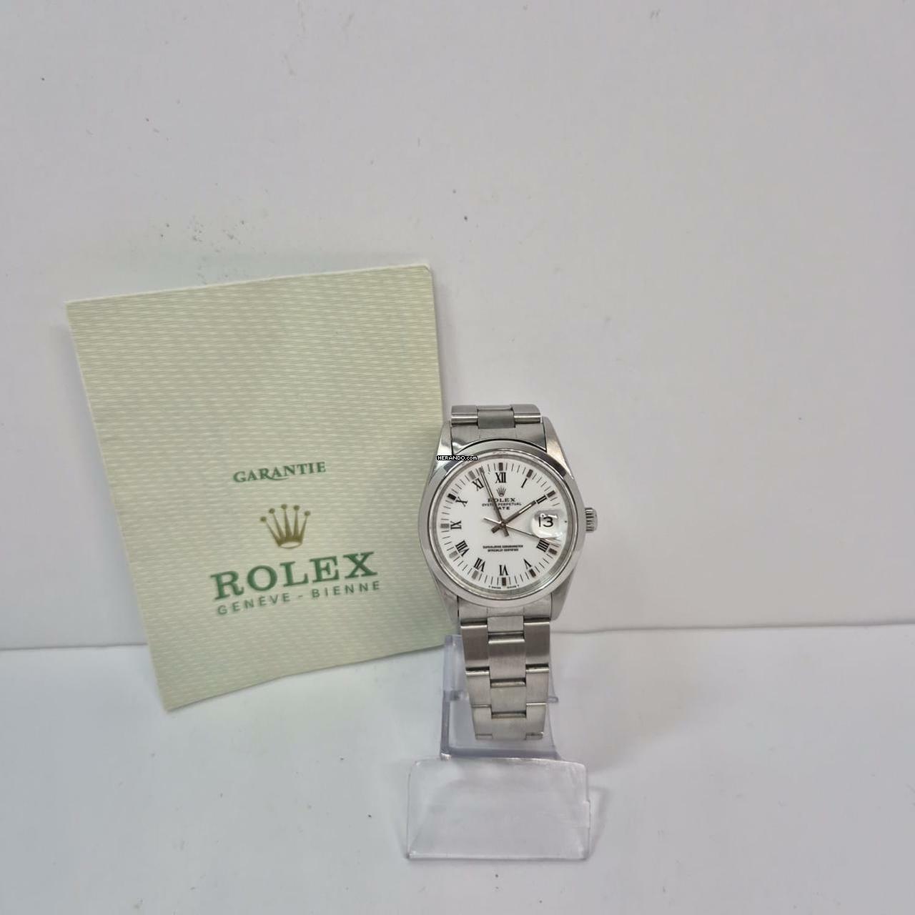 Thumbnail von Rolex Oyster Perpetual Date 34mm Automático Completo