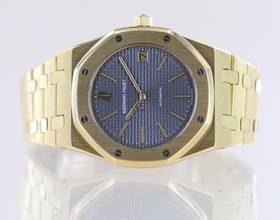 Thumbnail von Audemars Piguet Royal Oak Jumbo 18K Gold Jumbo 5402BA grey Clou de Paris B-Serie Cal2121 Luxusuhr </h1>
