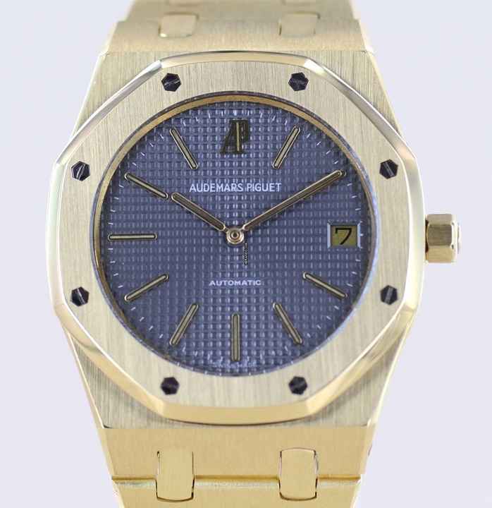  Audemars Piguet Royal Oak Jumbo 18K Gold Jumbo 5402BA grey Clou de Paris B-Serie Cal2121 Luxusuhr </h1> 