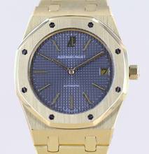 Thumbnail von Audemars Piguet Royal Oak Jumbo 18K Gold Jumbo 5402BA grey Clou de Paris B-Serie Cal2121 Luxusuhr </h1>