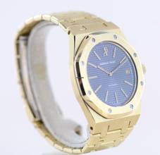 Thumbnail von Audemars Piguet Royal Oak Jumbo 18K Gold Jumbo 5402BA grey Clou de Paris B-Serie Cal2121 Luxusuhr </h1>