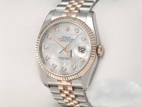 Rolex Datejust 36 36mm 116231 2012 Stahl Rosegold 750 Perlmutt Diamanten Automatik Stainless Steel 18kt Rose Gold Jubilé-band Chronometer Oyster </h1> 