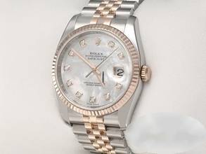 Thumbnail von Rolex Datejust 36 36mm 116231 2012 Stahl Rosegold 750 Perlmutt Diamanten Automatik Stainless Steel 18kt Rose Gold Jubilé-band Chronometer Oyster </h1>
