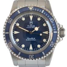 Thumbnail von Tudor Submariner No Date 94010 Lollipop blue dial Full Set 1988’s </h1>