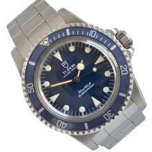 Thumbnail von Tudor Submariner No Date 94010 Lollipop blue dial Full Set 1988’s </h1>