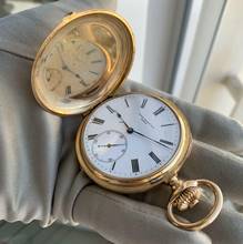 Thumbnail von Patek Philippe Pocket hunter bassine-style 51 MM porcelain dial rose gold 18KT 1891