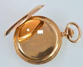Thumbnail von Patek Philippe Pocket hunter bassine-style 51 MM porcelain dial rose gold 18KT 1891