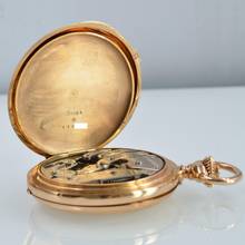 Thumbnail von Patek Philippe Pocket hunter bassine-style 51 MM porcelain dial rose gold 18KT 1891