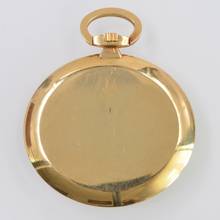 Thumbnail von Zenith Pocket watch oval shaped open face yellow gold 18KT Very Rare </h1>