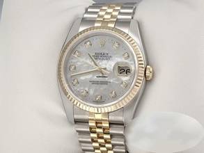 Thumbnail von Rolex Datejust 36 36mm 116233 Perlmutt Diamanten Stahl Gelbgold 750 Automatik Stainless Steel 18kt Yellow Gold Jubilé-band Chronometer Oyster </h1>