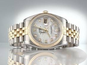 Thumbnail von Rolex Datejust 36 36mm 116233 Perlmutt Diamanten Stahl Gelbgold 750 Automatik Stainless Steel 18kt Yellow Gold Jubilé-band Chronometer Oyster </h1>
