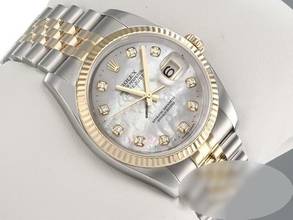 Thumbnail von Rolex Datejust 36 36mm 116233 Perlmutt Diamanten Stahl Gelbgold 750 Automatik Stainless Steel 18kt Yellow Gold Jubilé-band Chronometer Oyster </h1>