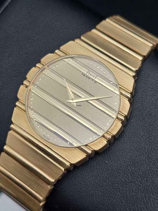  Piaget Polo Jumbo 7661C701 Quartz 34mm Striped Dial Very Good - Watch Only 