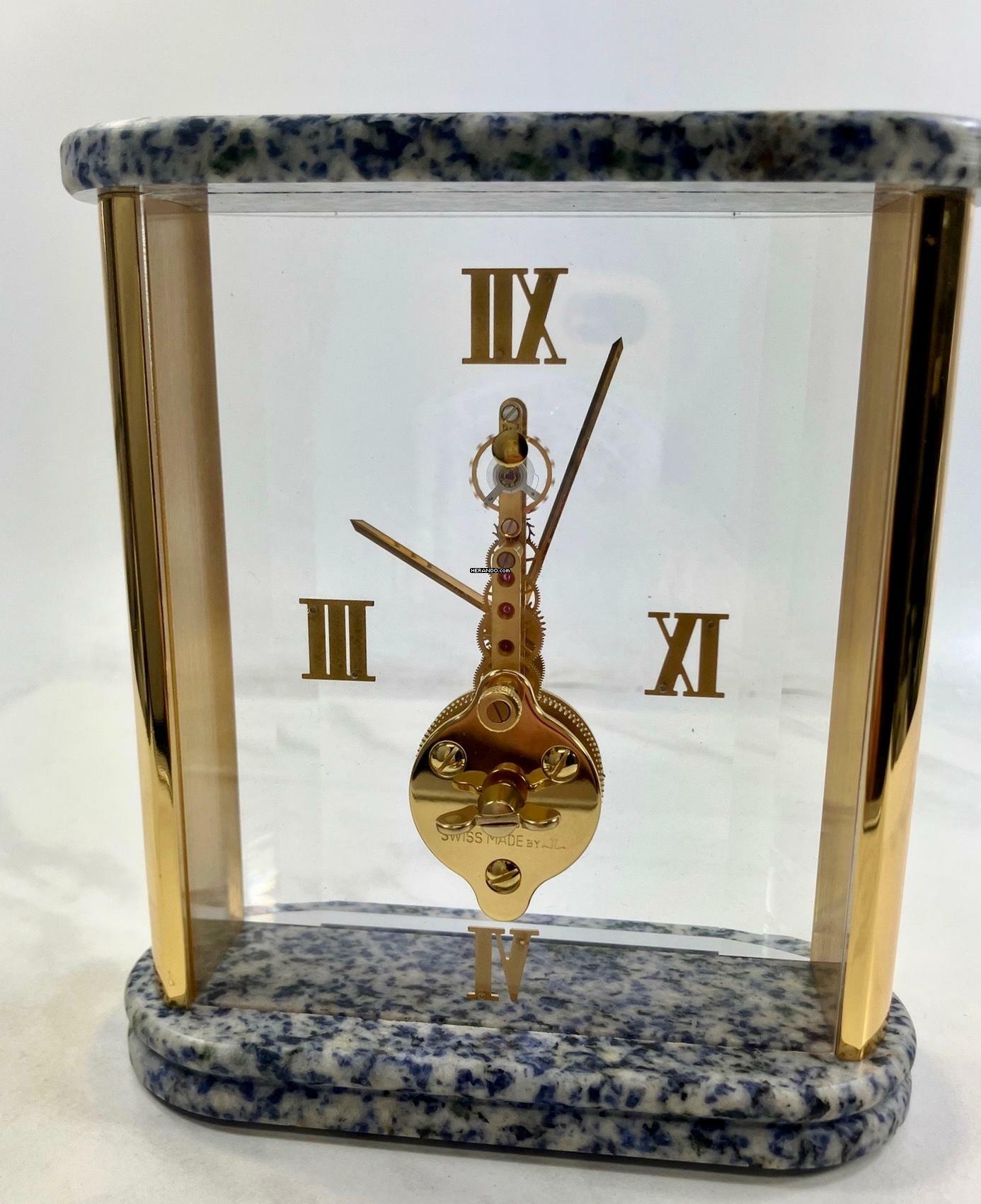 Thumbnail von Jaeger-LeCoultre Table Clock Prisma Stabuhr / Tischuhr / Full Set Baguette / Desk Clock