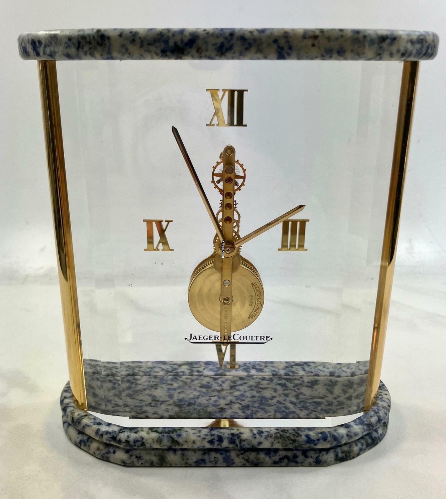  Jaeger-LeCoultre Table Clock Prisma Stabuhr / Tischuhr / Full Set Baguette / Desk Clock 