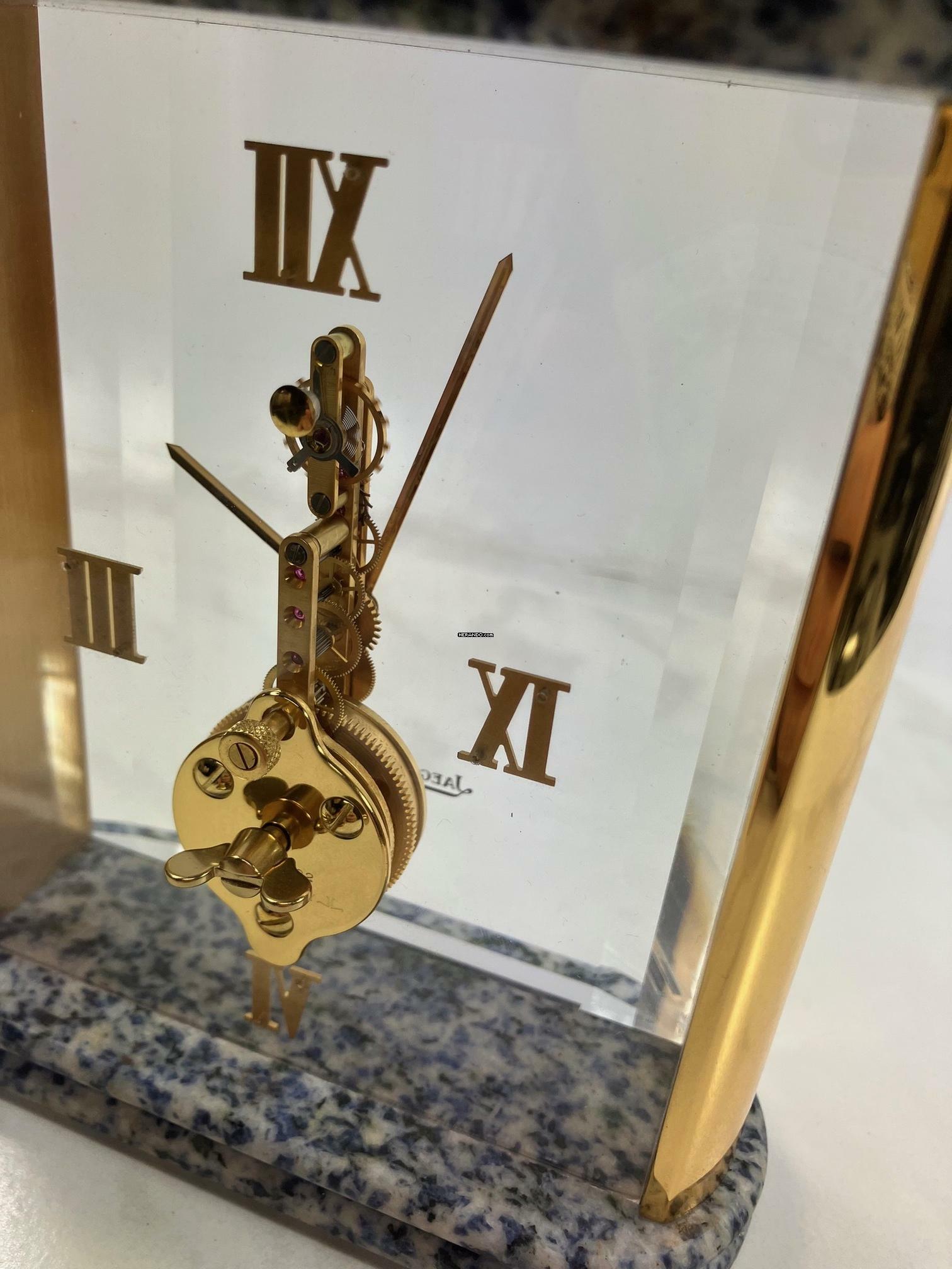 Thumbnail von Jaeger-LeCoultre Table Clock Prisma Stabuhr / Tischuhr / Full Set Baguette / Desk Clock