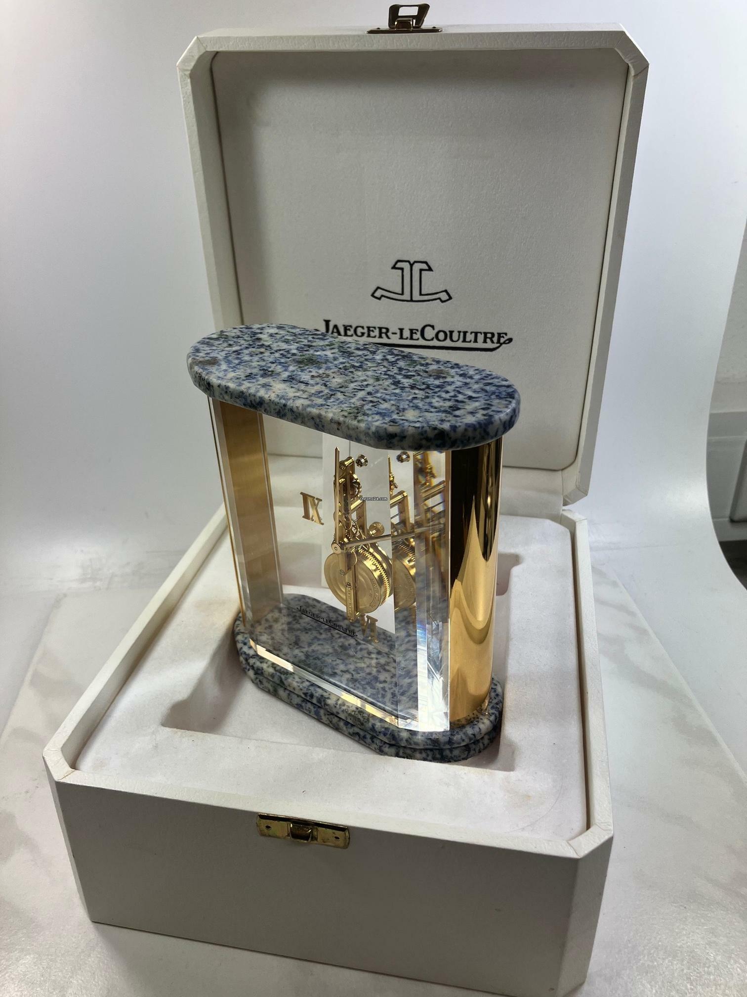 Thumbnail von Jaeger-LeCoultre Table Clock Prisma Stabuhr / Tischuhr / Full Set Baguette / Desk Clock