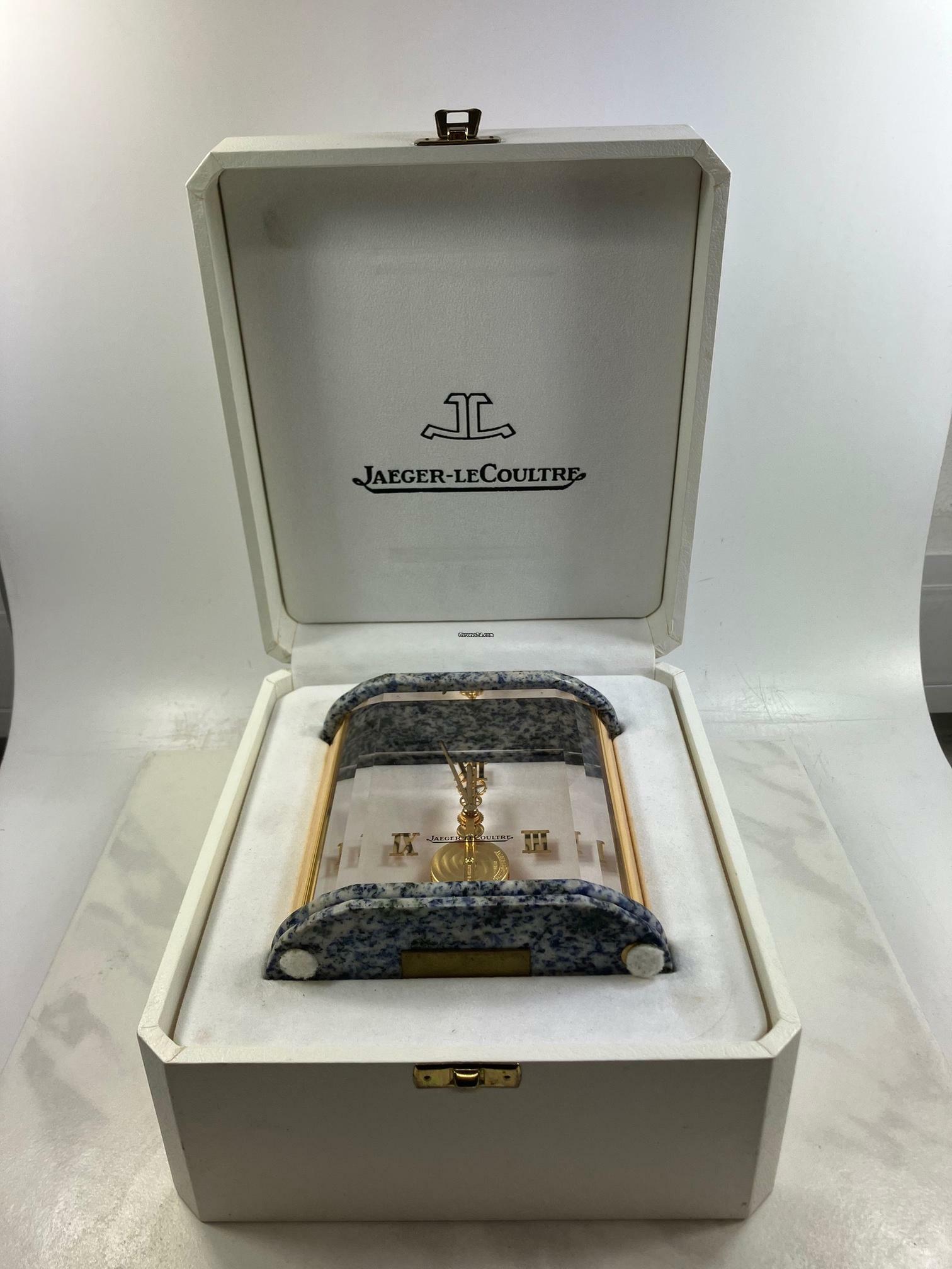 Thumbnail von Jaeger-LeCoultre Table Clock Prisma Stabuhr / Tischuhr / Full Set Baguette / Desk Clock