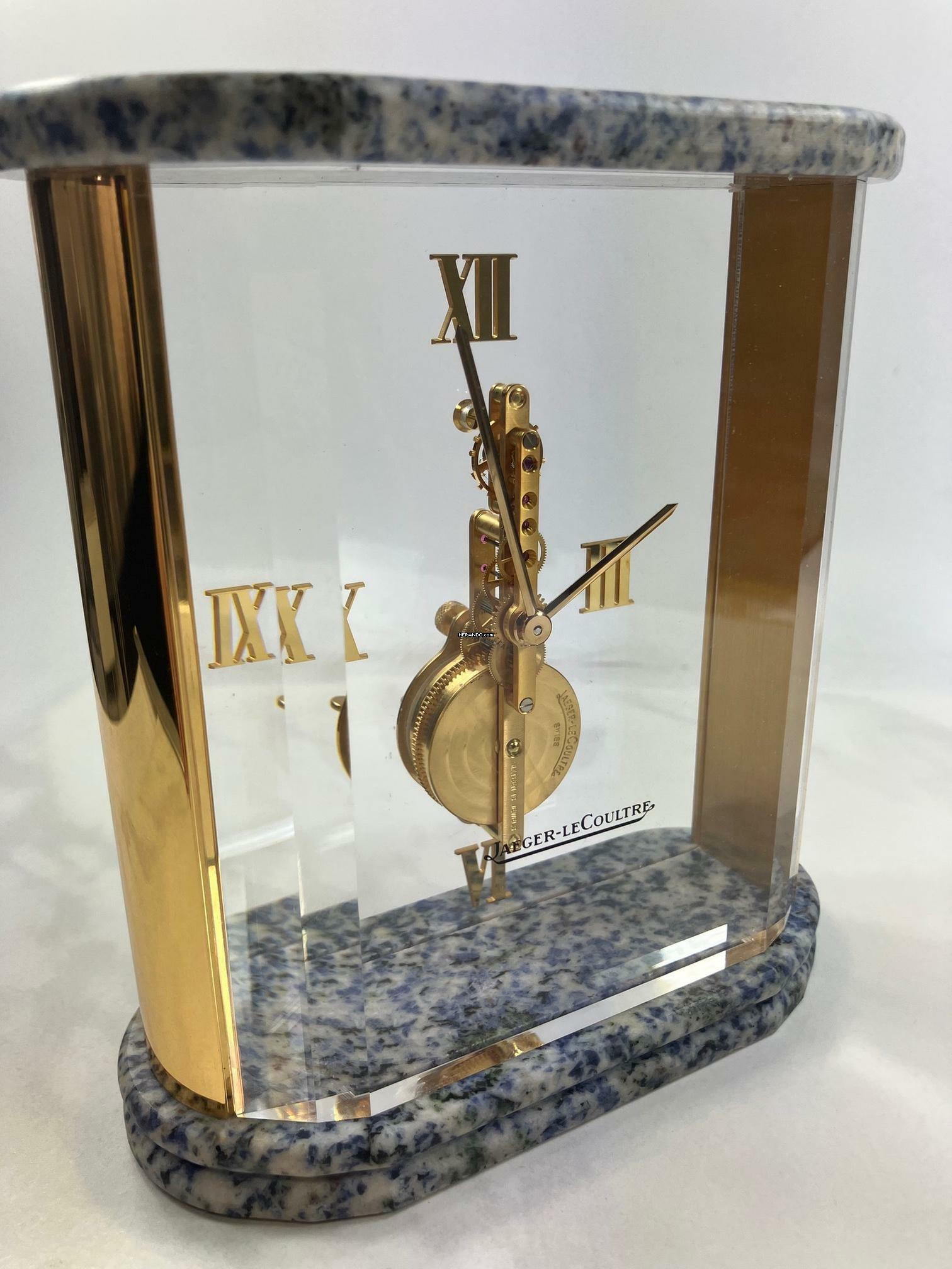 Thumbnail von Jaeger-LeCoultre Table Clock Prisma Stabuhr / Tischuhr / Full Set Baguette / Desk Clock