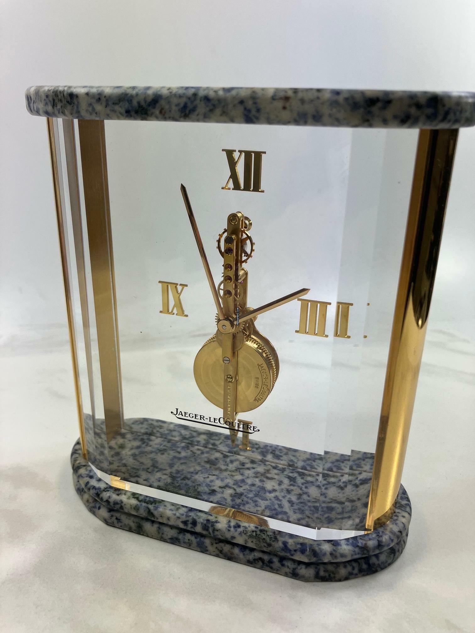 Thumbnail von Jaeger-LeCoultre Table Clock Prisma Stabuhr / Tischuhr / Full Set Baguette / Desk Clock