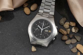 Thumbnail von Omega Speedmaster Mark V German Version Stahl Automatik Ref. 376.0806 Vintage